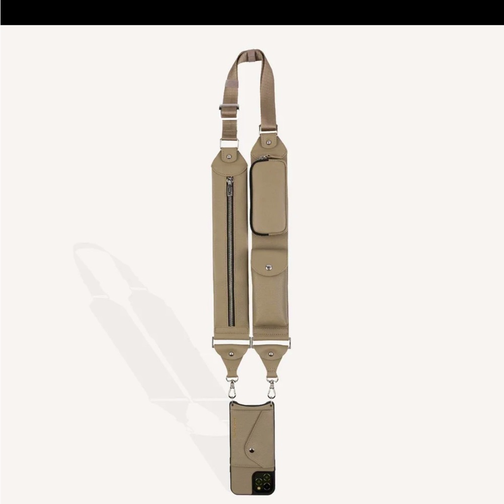 Bandolier Utility Crossbody with Phone Case Case Billie fits iPhone 14 Pro Max.